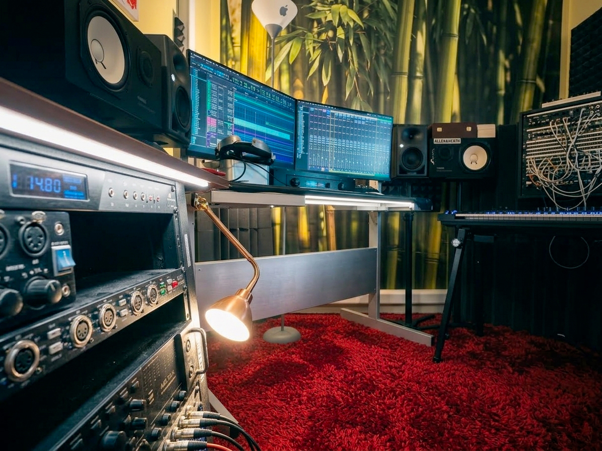 Dettaglio del loft-studio e dello spazio creativo